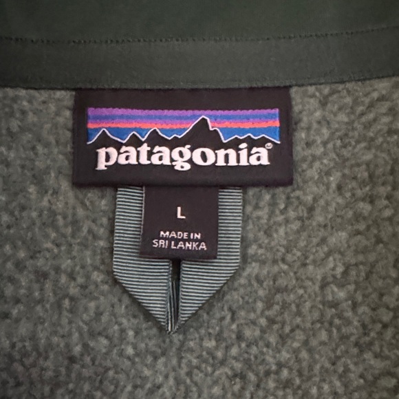 Womens Patagonia Green Better sweater Half-Zip Fleece - Picture 3 of 4